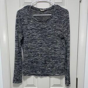 Cloud Chaser Heathered Gray Long Sleeve Top